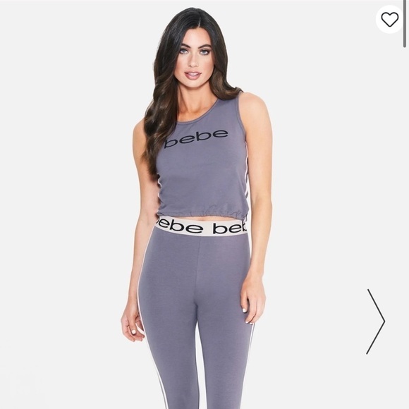 NWT Bebe Sleepwear Tie Back Crop Tank - Picture 3 of 13